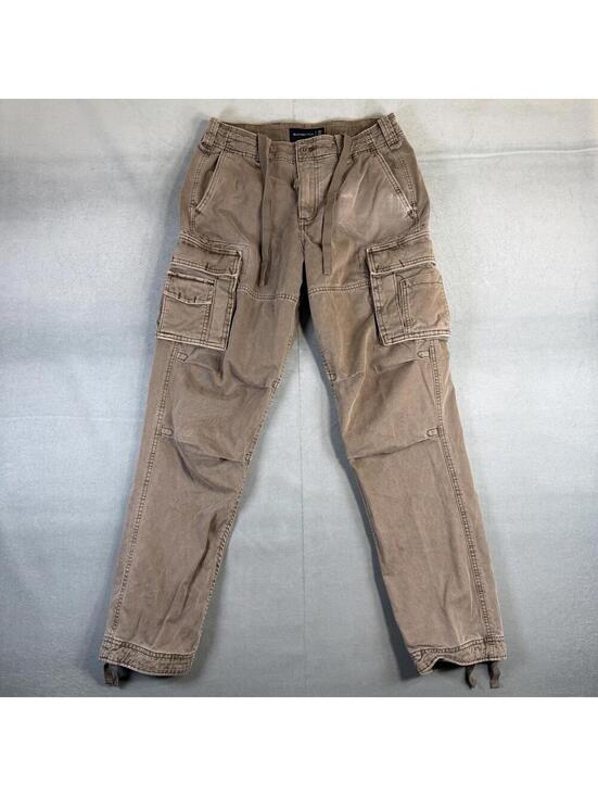 Abercrombie & Fitch Other - Abercrombie & Fitch Paratrooper Cargo Pants Mens 30x32 Brown Military Drawstring